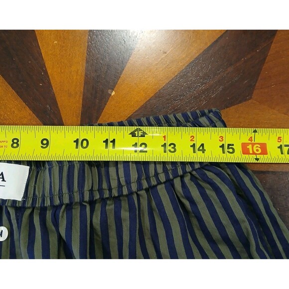 Anthropologie The Wren Boxer Trousers Striped Pull On Pants Size Large - Picture 10 of 12